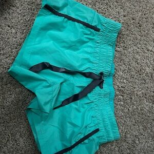 Lululemon size 8 Women's Teal Shorts with Black Accents